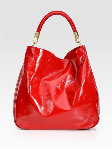 ysl large red bags|ysl hobo包.